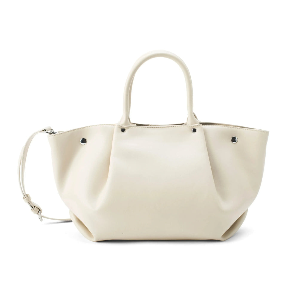 Monroe Caramel Off White Satchel Bag - Lino Perros