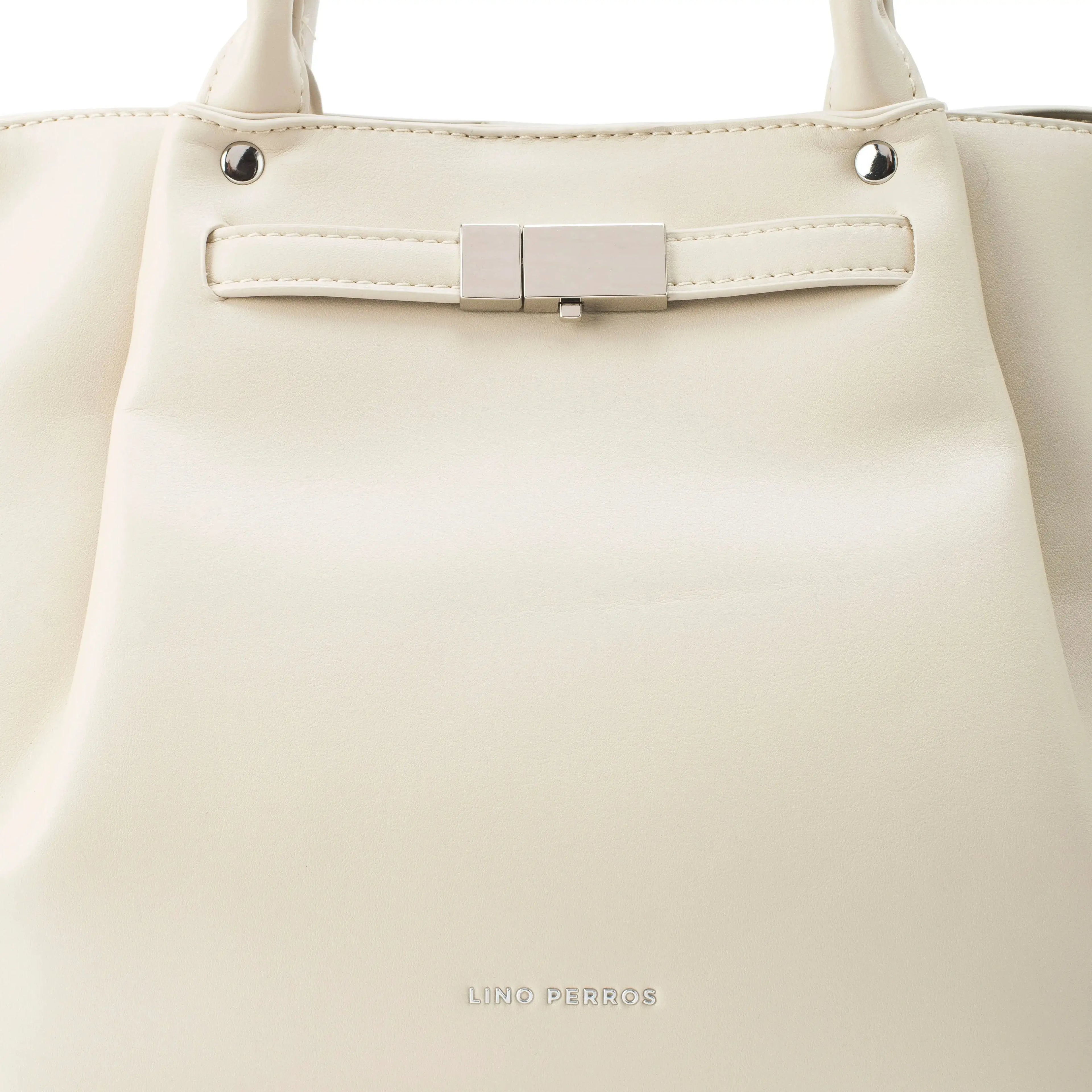 Monroe Caramel Off White Satchel Bag - Lino Perros