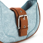 Monroe Chic Blue Shoulder Bag - Lino Perros