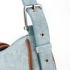 Monroe Chic Blue Shoulder Bag - Lino Perros