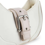 Monroe Chic White Shoulder Bag - Lino Perros