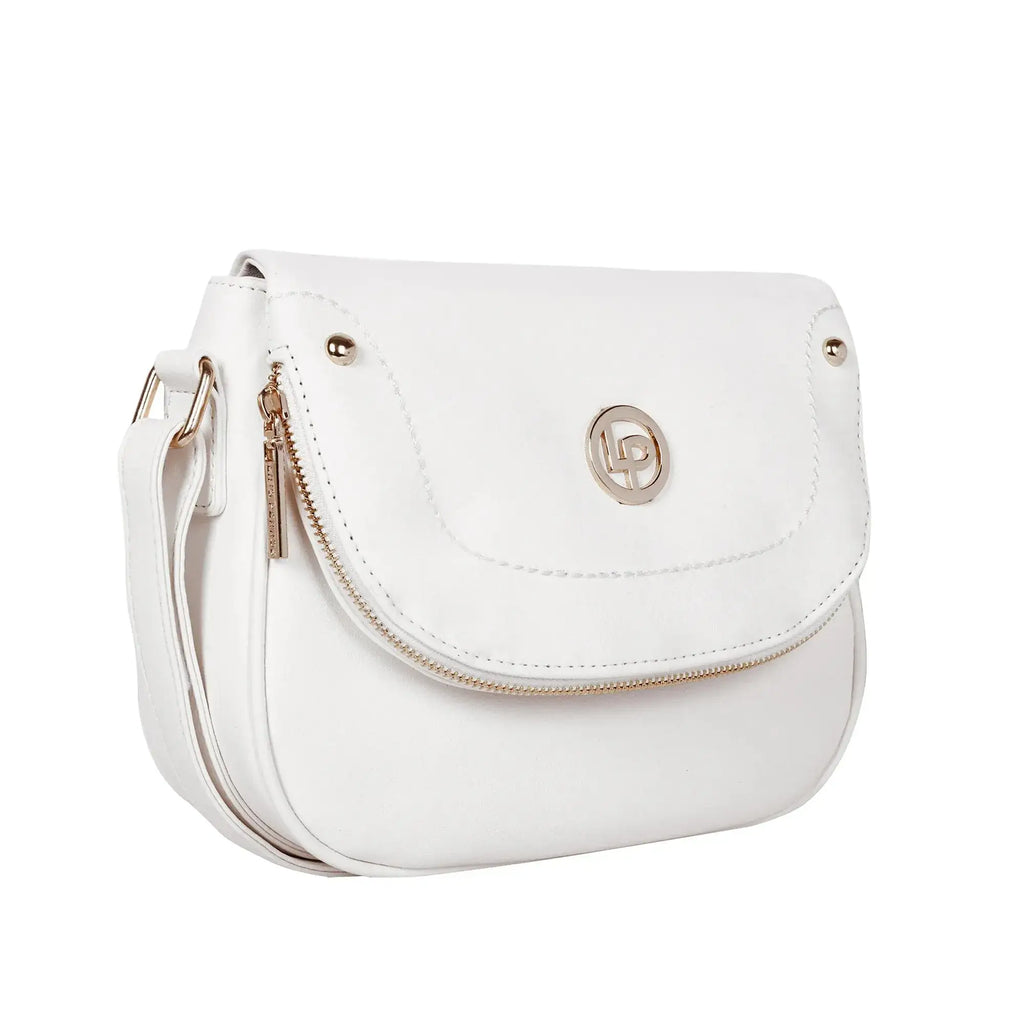 Monroe Class White Sling Bag - Lino Perros