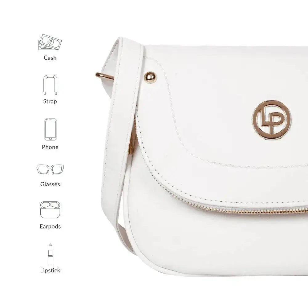 Monroe Class White Sling Bag - Lino Perros