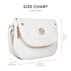 Monroe Class White Sling Bag - Lino Perros