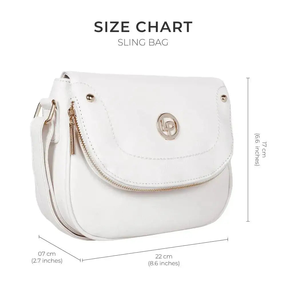 Monroe Class White Sling Bag - Lino Perros