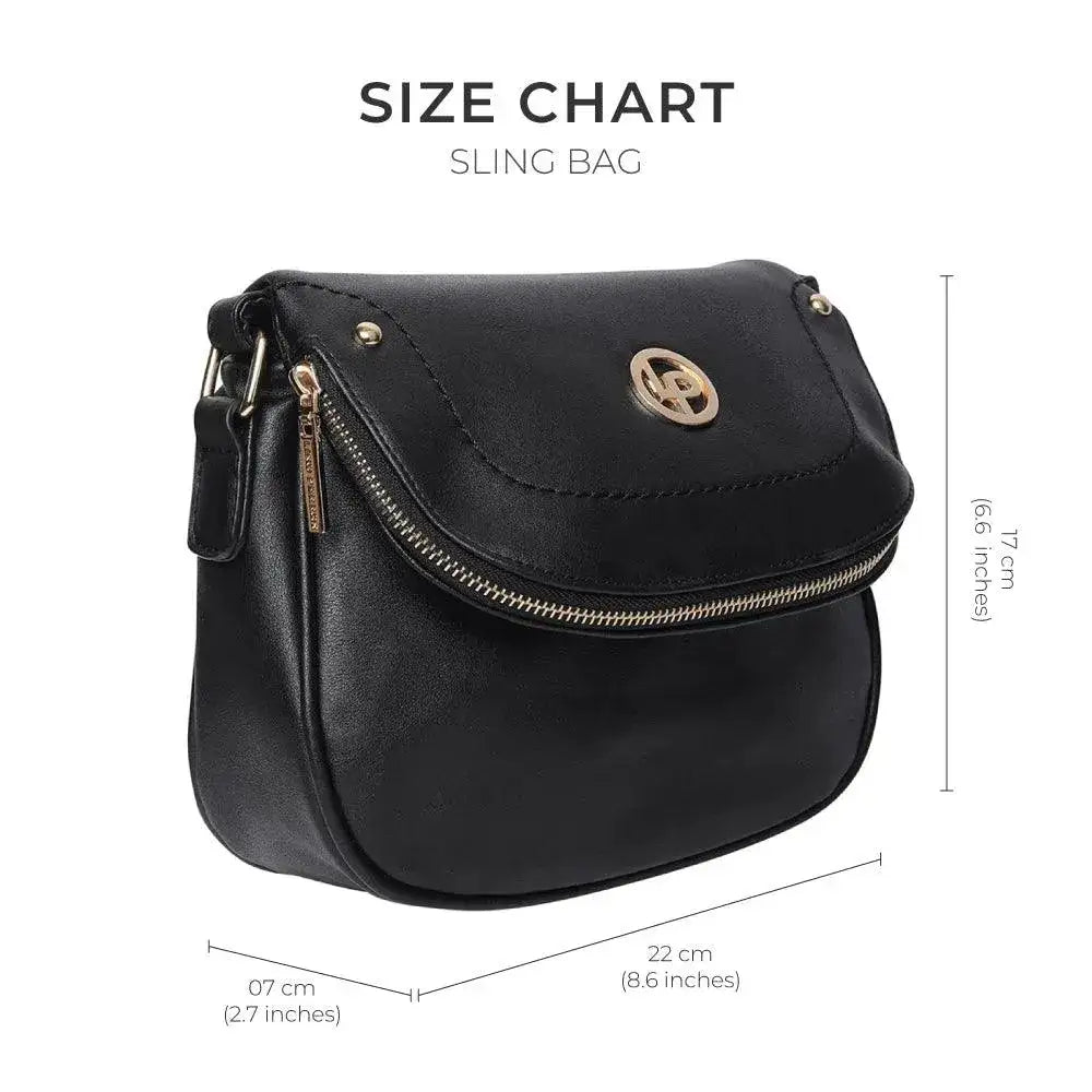 Monroe Class Black Sling Bag - Lino Perros