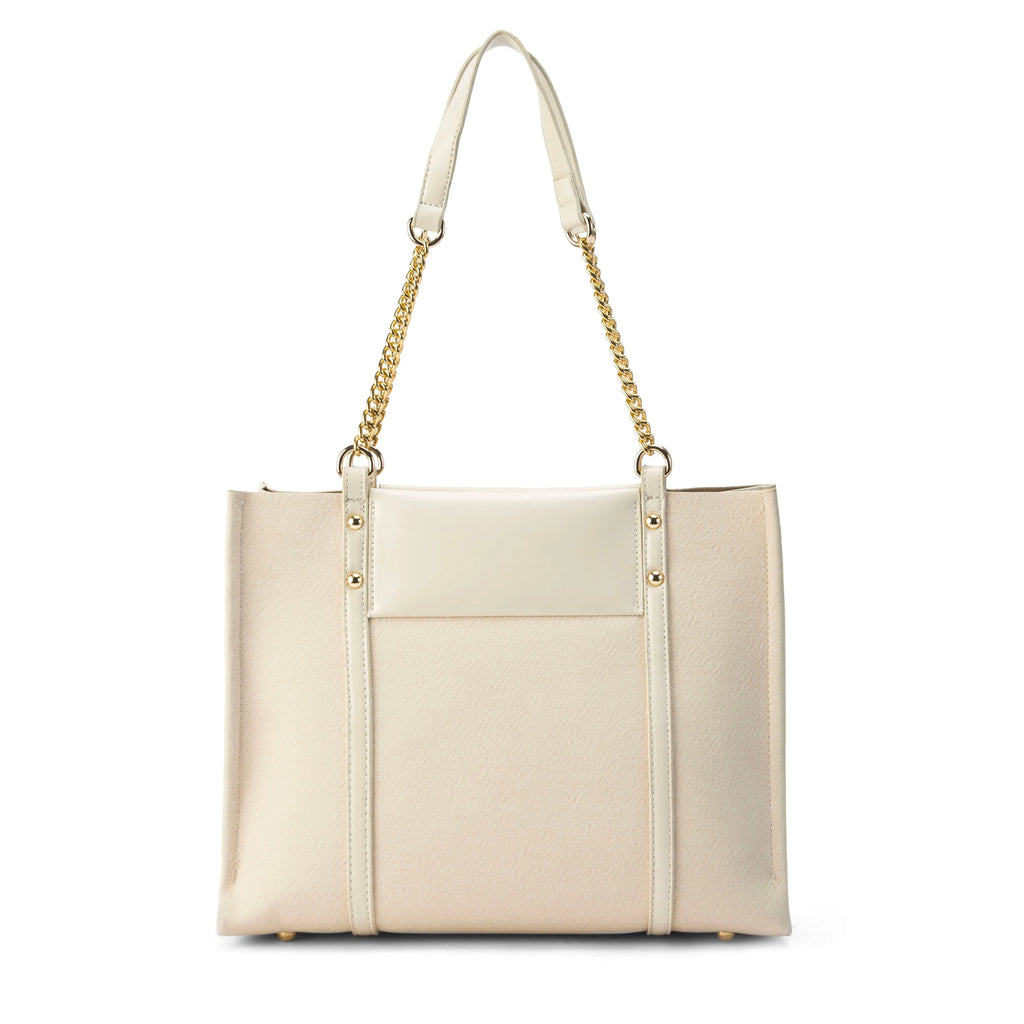 Monroe Classic White Tote Bag - Lino Perros