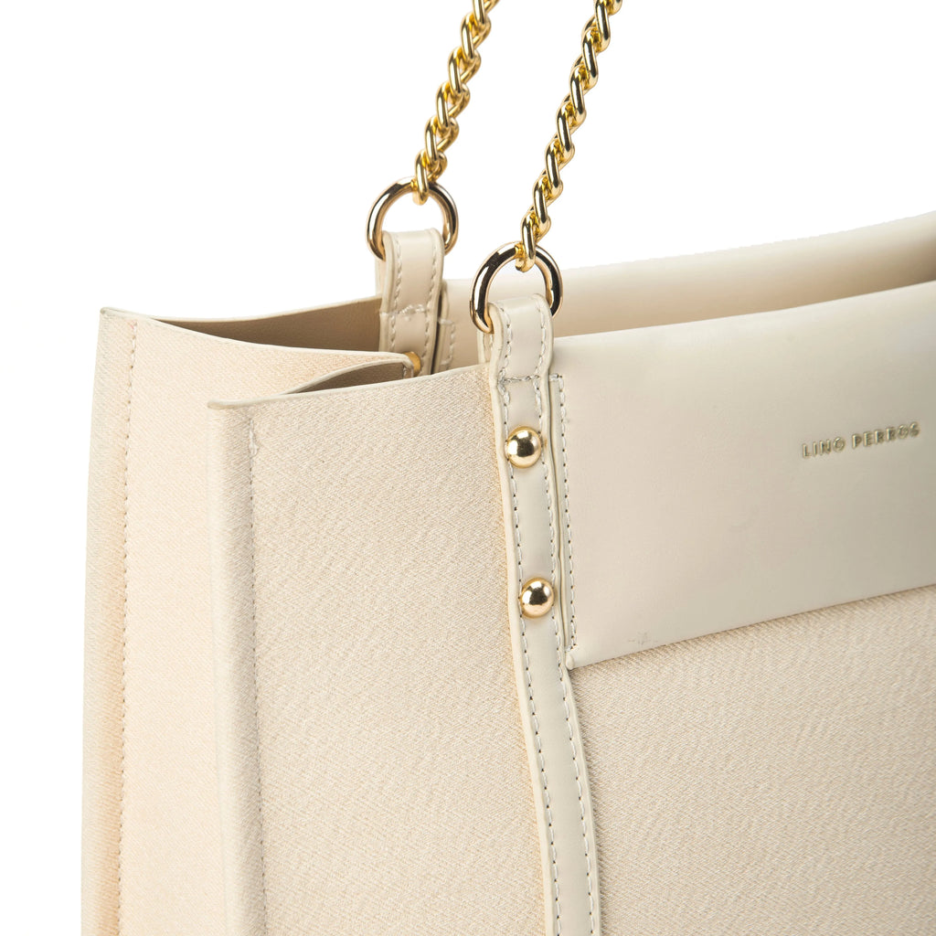 Monroe Classic White Tote Bag - Lino Perros
