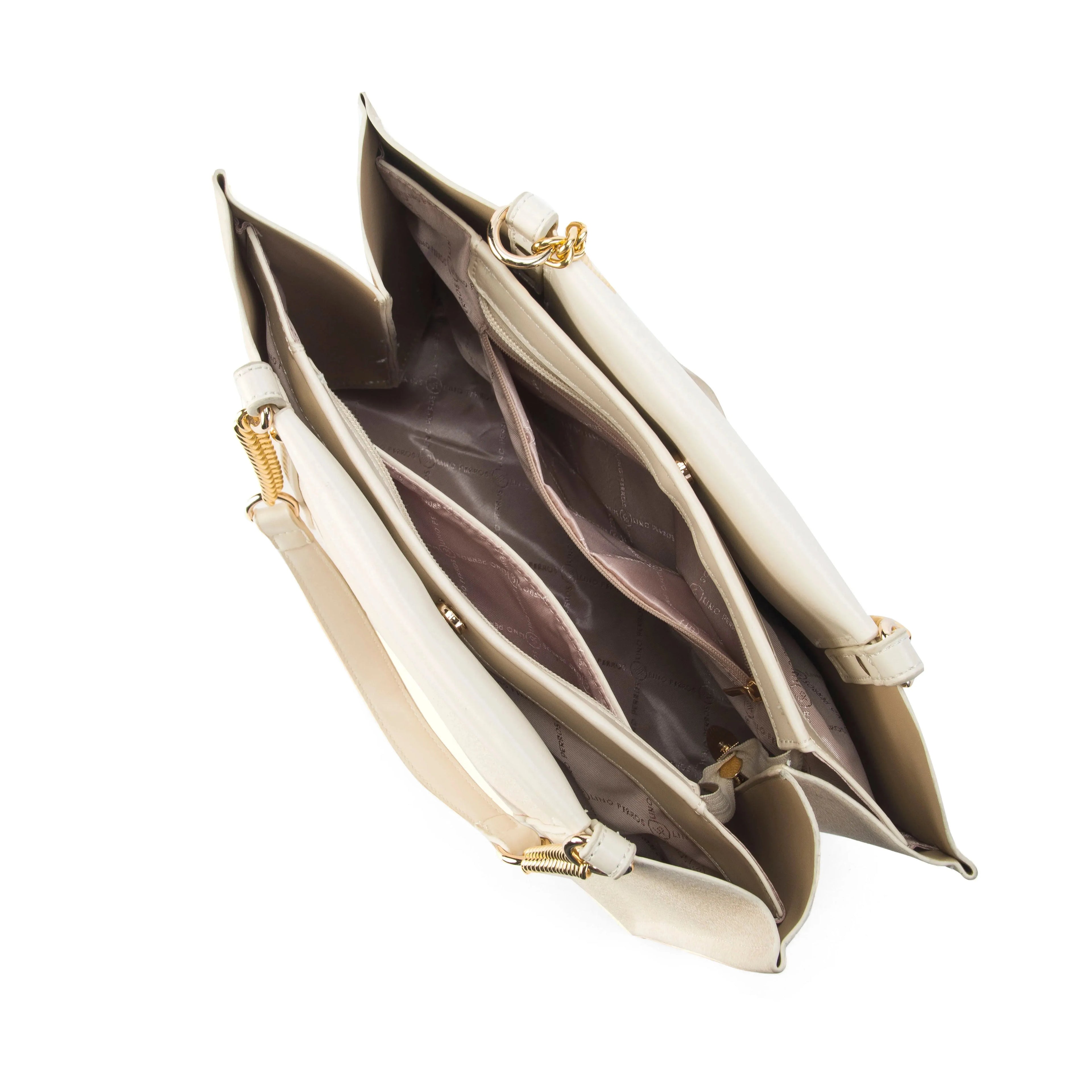 Monroe Classic White Tote Bag - Lino Perros