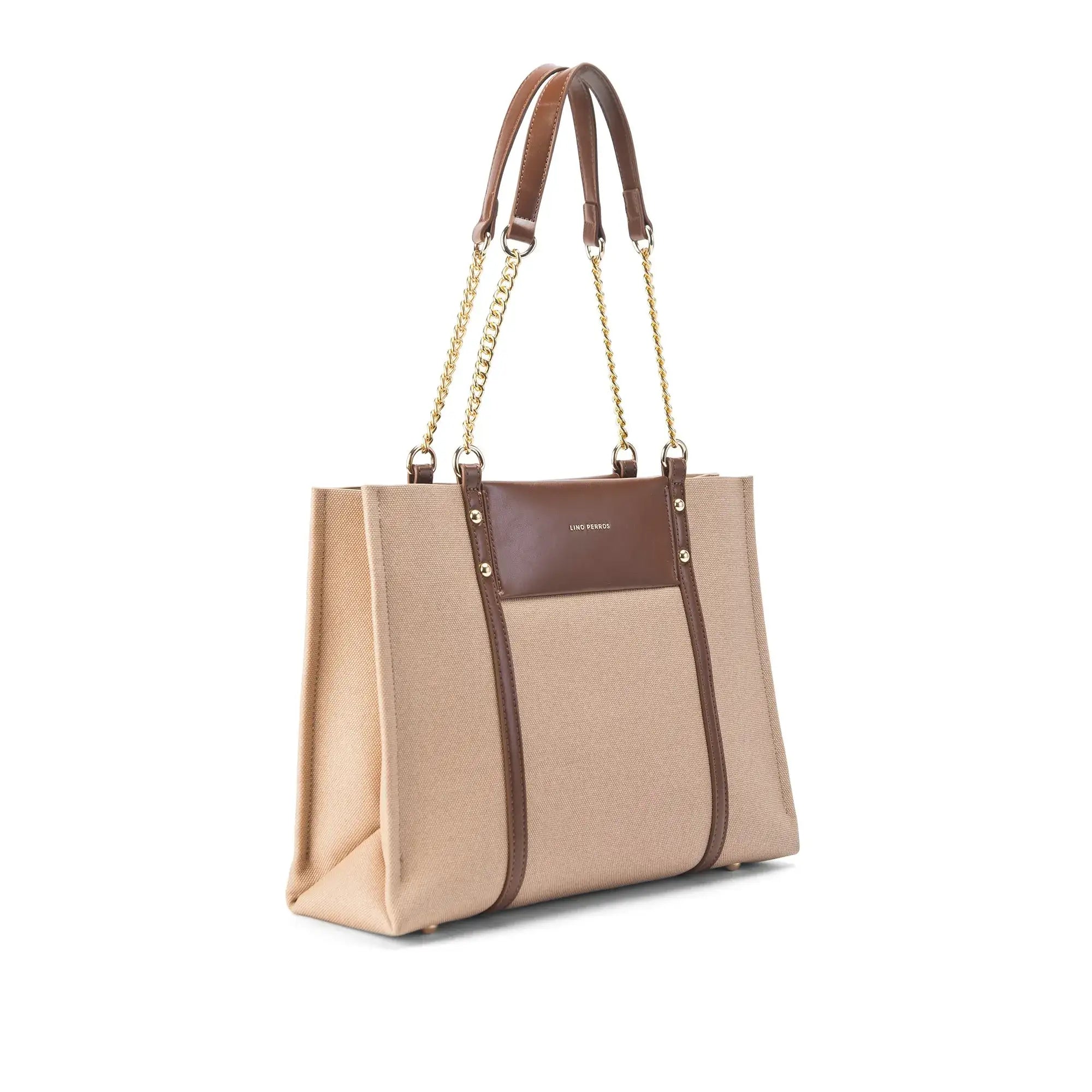 Monroe Classic Beige Tote Bag - Lino Perros