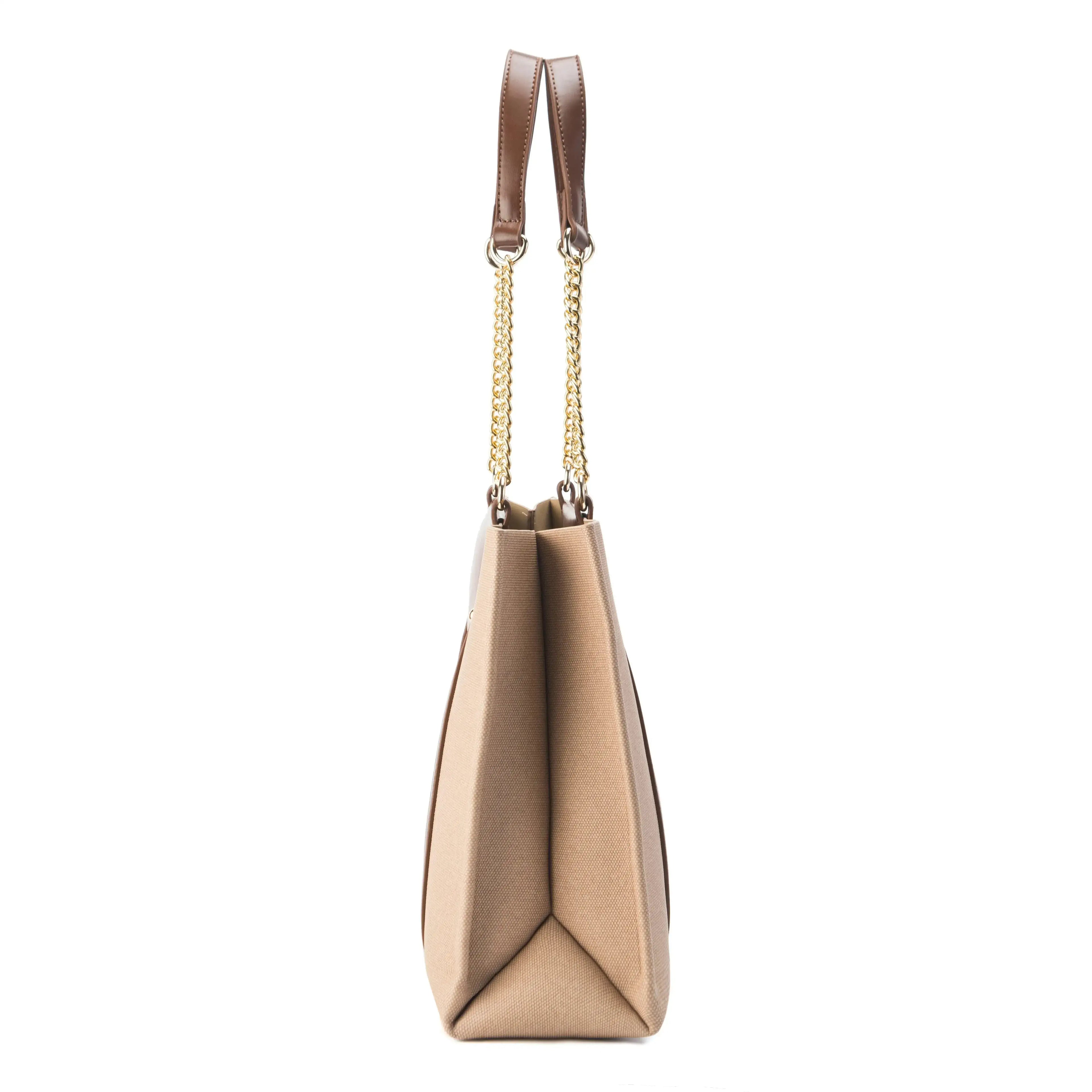 Monroe Classic Beige Tote Bag - Lino Perros