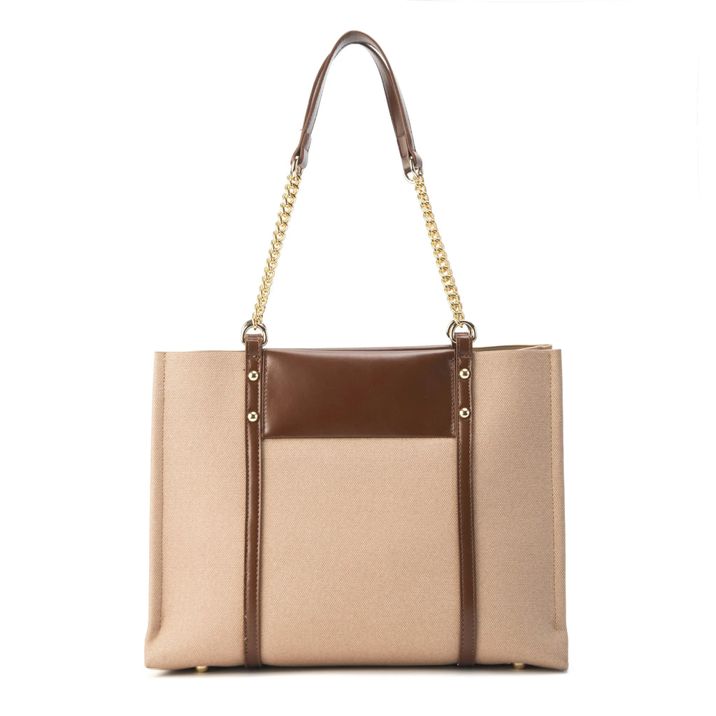 Monroe Classic Beige Tote Bag - Lino Perros