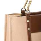 Monroe Classic Beige Tote Bag - Lino Perros