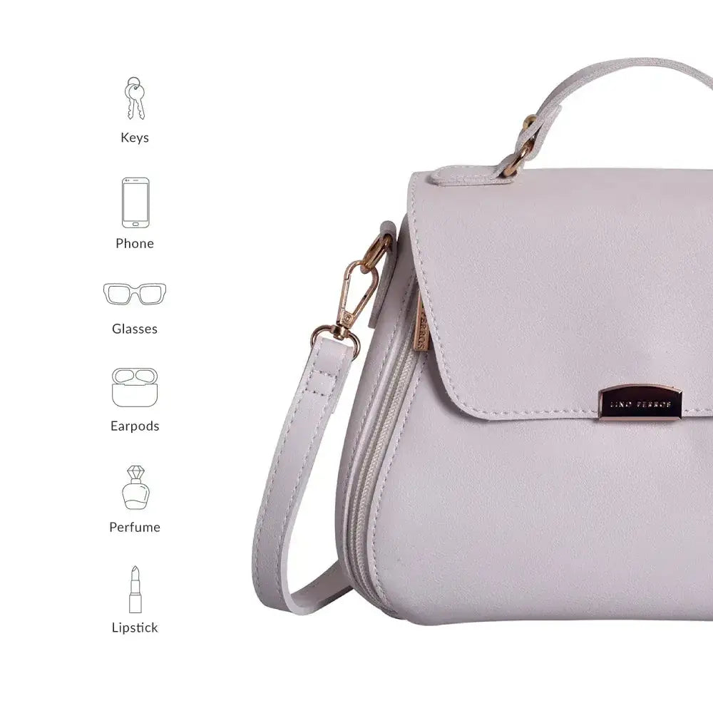 Monroe Dusk White Satchel Bag - Lino Perros