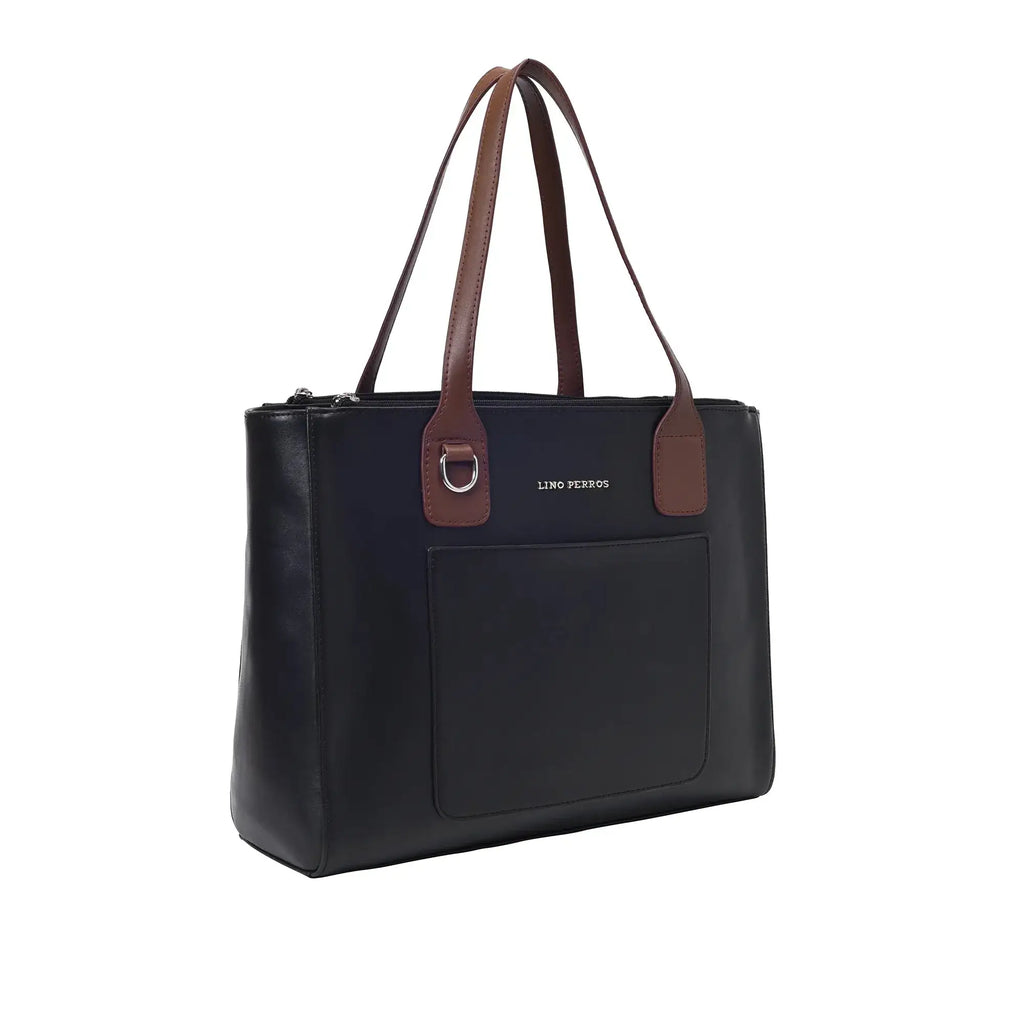 Monroe Elegant Black Tote Bag - Lino Perros