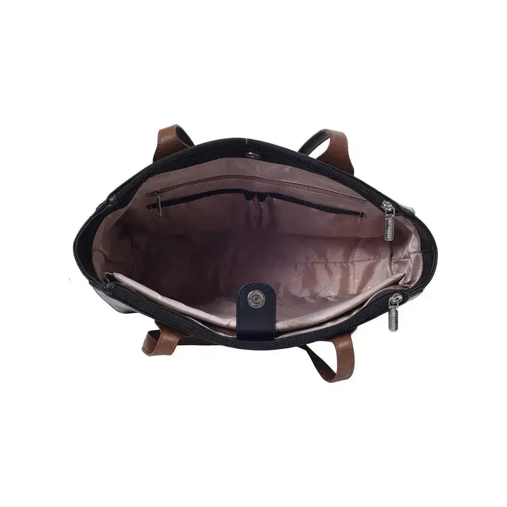 Monroe Elegant Black Tote Bag - Lino Perros