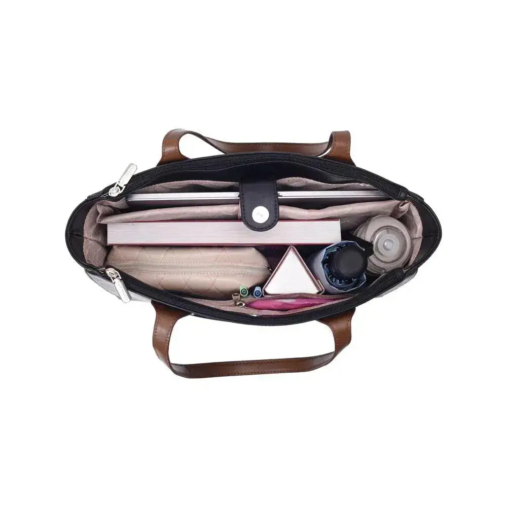 Monroe Elegant Black Tote Bag - Lino Perros