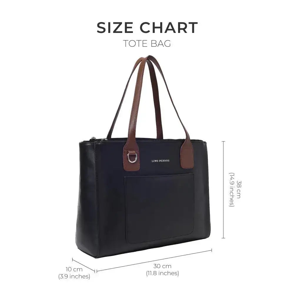 Monroe Elegant Black Tote Bag - Lino Perros