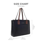 Monroe Elegant Black Tote Bag - Lino Perros