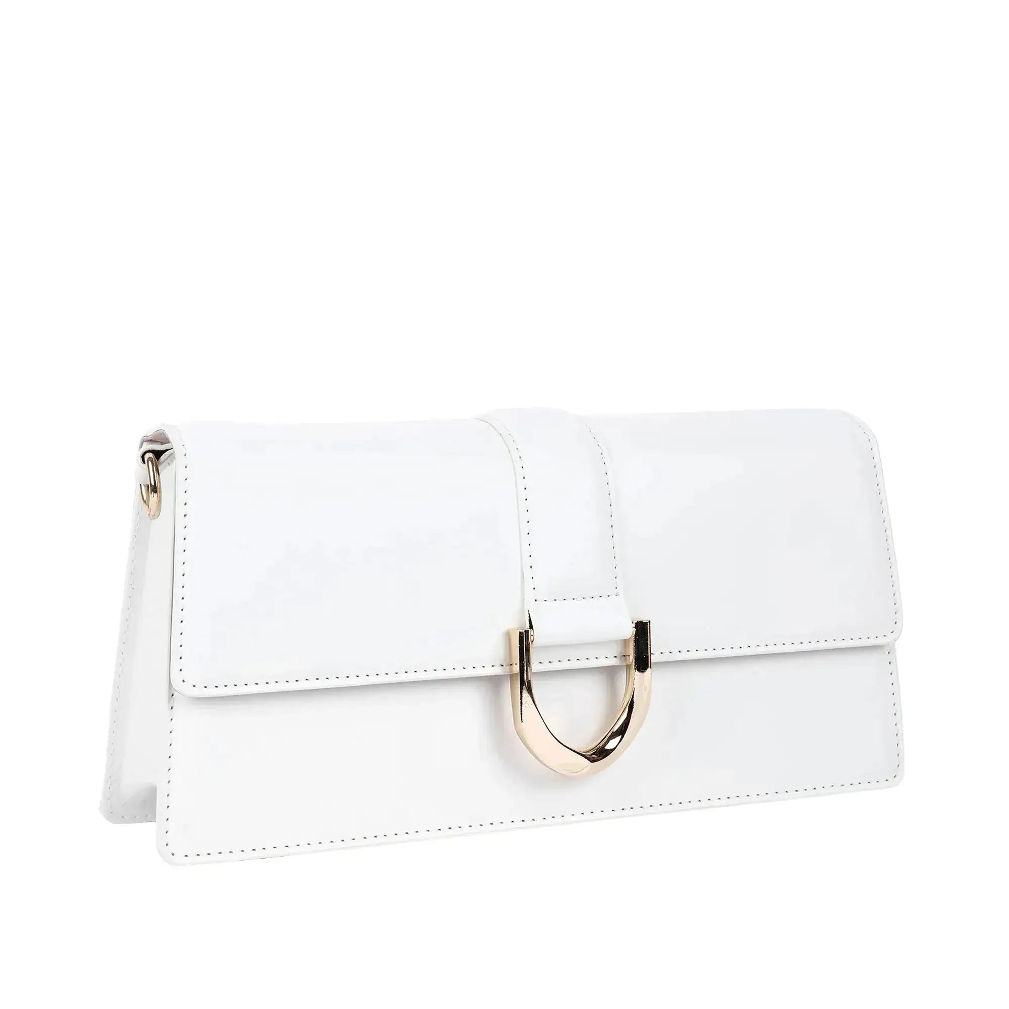 Monroe Focus White Shoulder Bag - Lino Perros
