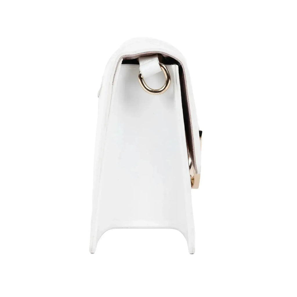 Monroe Focus White Shoulder Bag - Lino Perros