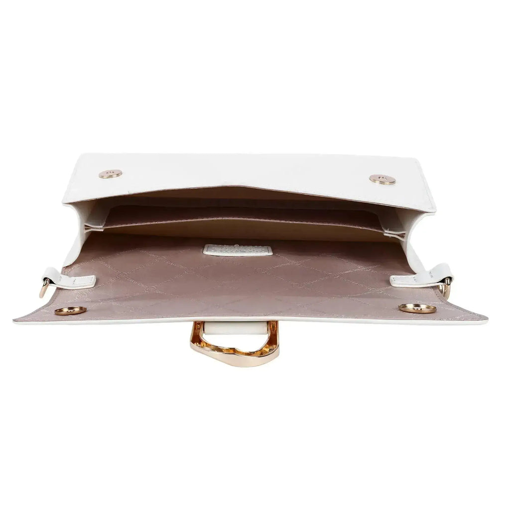 Monroe Focus White Shoulder Bag - Lino Perros