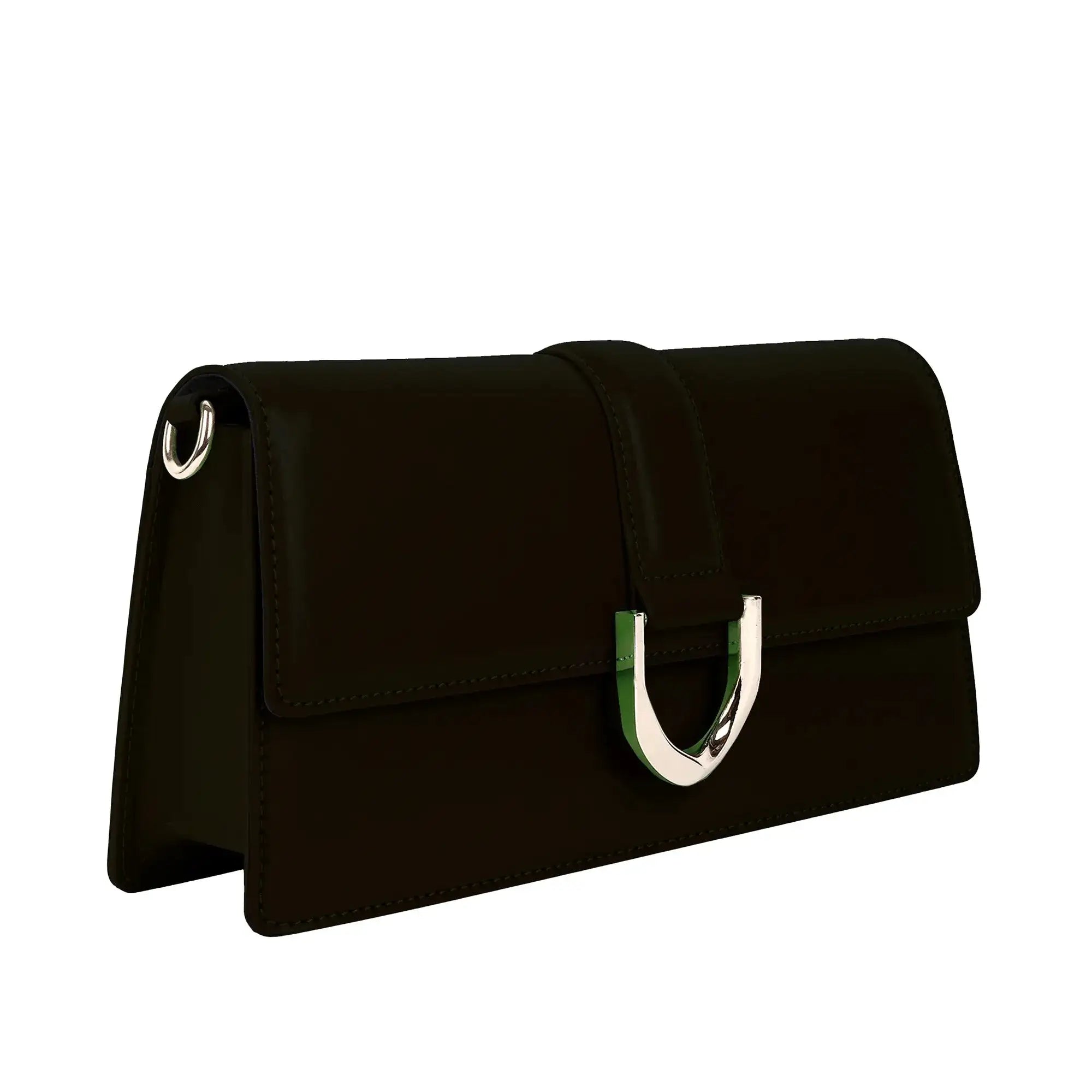 Monroe Focus Black Shoulder Bag - Lino Perros