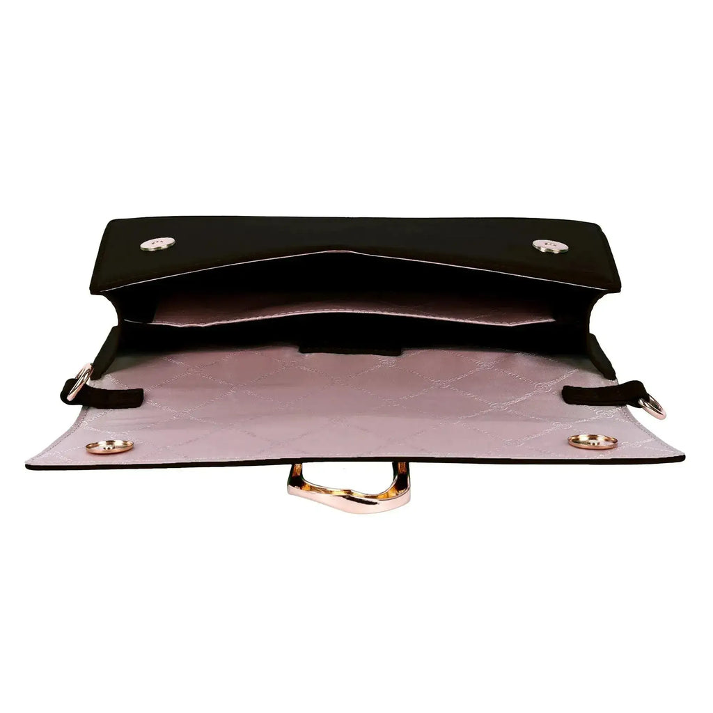 Monroe Focus Black Shoulder Bag - Lino Perros