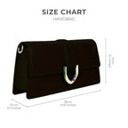 Monroe Focus Black Shoulder Bag - Lino Perros