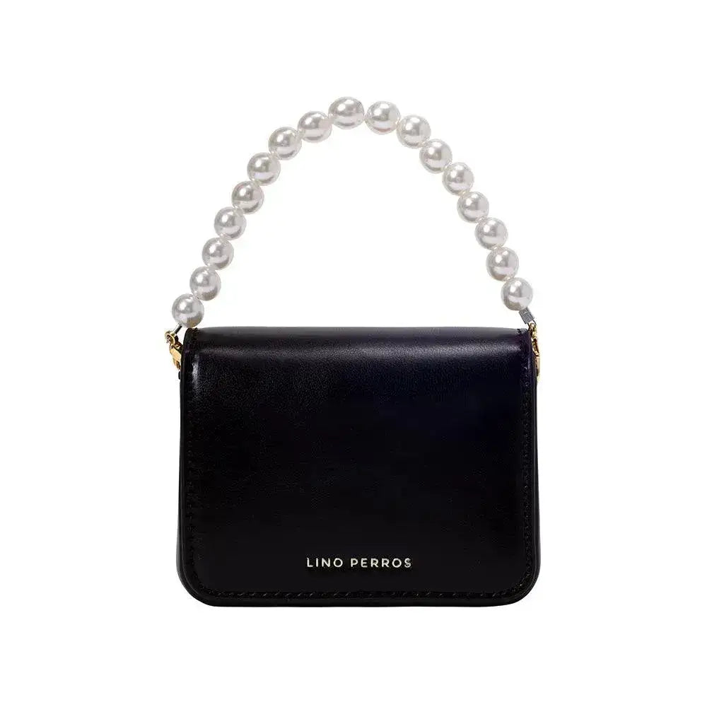 Monroe Mini Pearl Black Sling Bag - Lino Perros