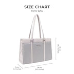 Monroe Serene Commuter Grey Tote Bag - Lino Perros
