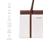 Monroe Serene Commuter White Tote Bag - Lino Perros
