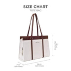Monroe Serene Commuter White Tote Bag - Lino Perros
