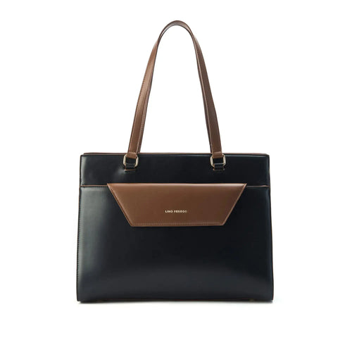 Monroe Sophisticated Black Tote Bag - Lino Perros