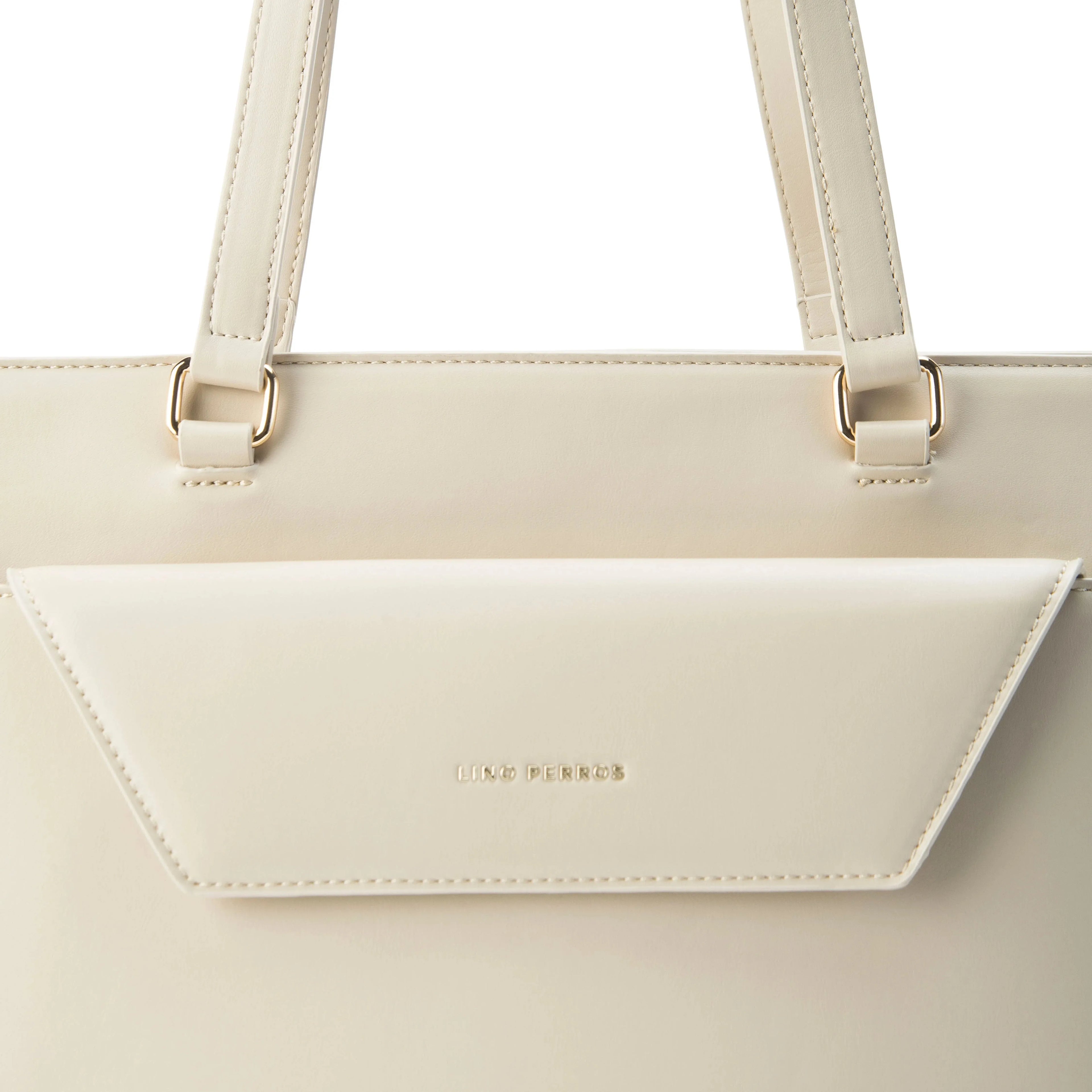 Monroe Sophisticated Beige Tote Bag - Lino Perros