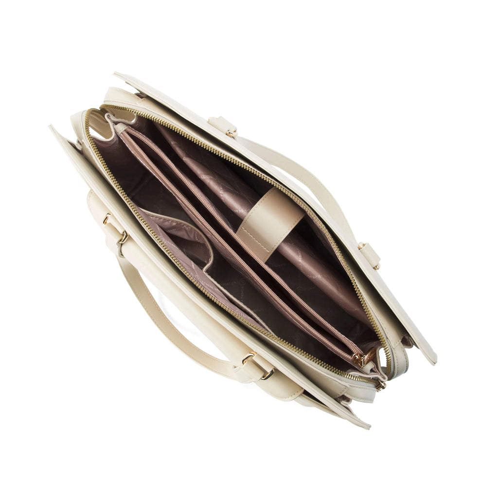 Monroe Sophisticated Beige Tote Bag - Lino Perros