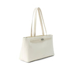 Monroe Tailored White Shoulder Bag - Lino Perros