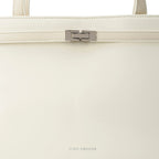 Monroe Tailored White Shoulder Bag - Lino Perros