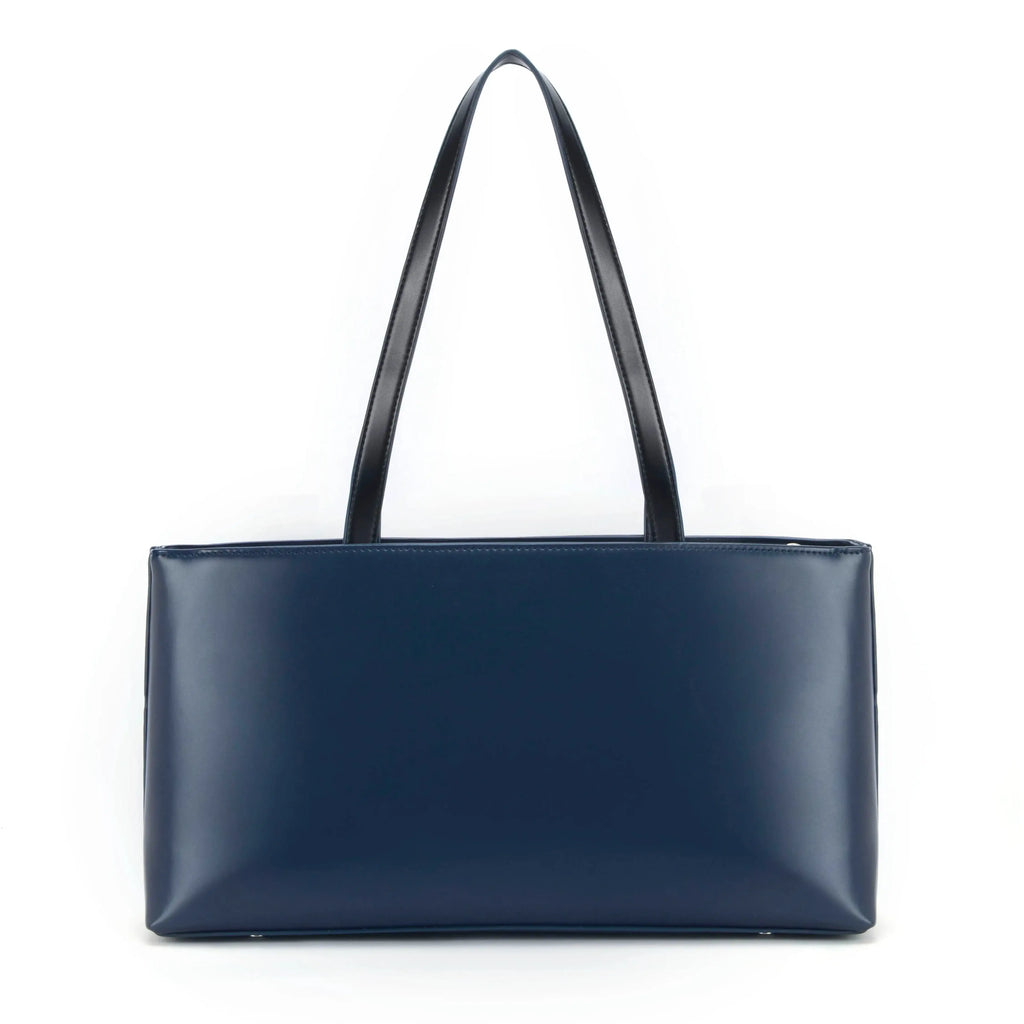 Monroe Tailored Navy Shoulder Bag - Lino Perros
