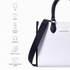 Monroe Versatile Solid White Tote Bag - Lino Perros