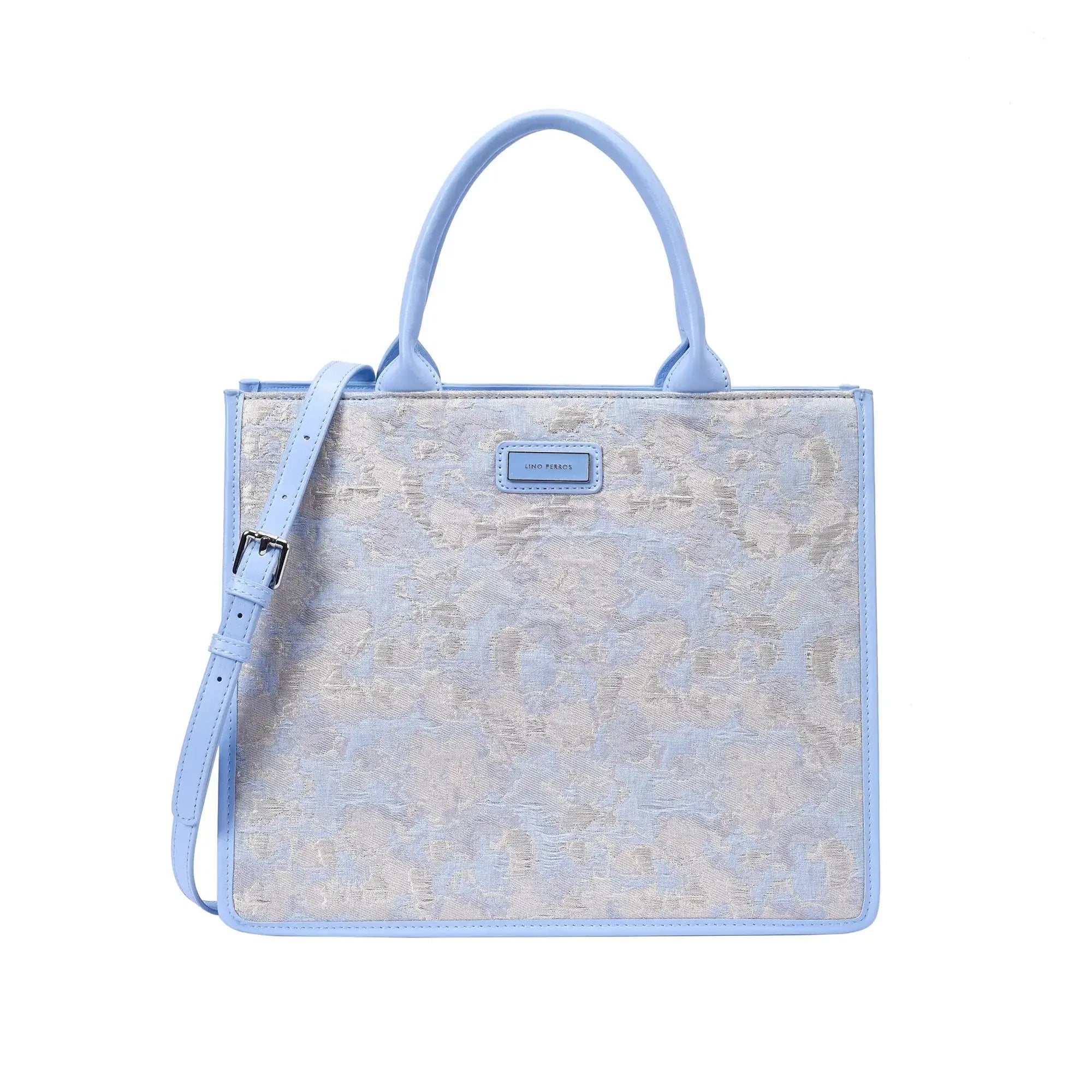 Nelly Date Blue Satchel Bag - Lino Perros