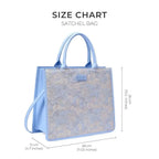 Nelly Date Blue Satchel Bag - Lino Perros
