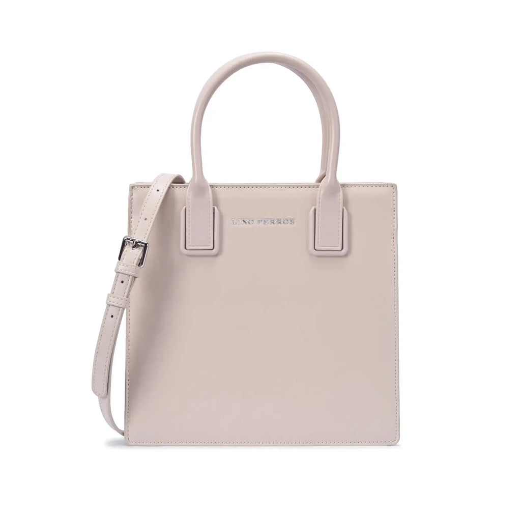 Nelly Gesture Beige Satchel Bag - Lino Perros