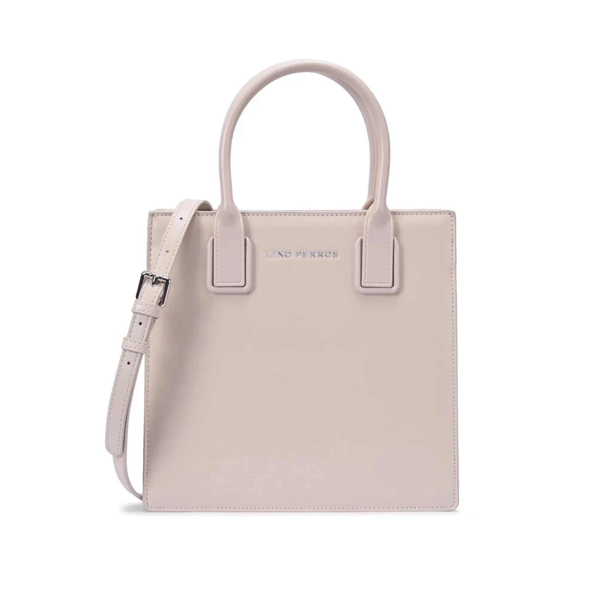 Nelly Gesture Beige Satchel Bag - Lino Perros