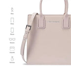 Nelly Gesture Beige Satchel Bag - Lino Perros