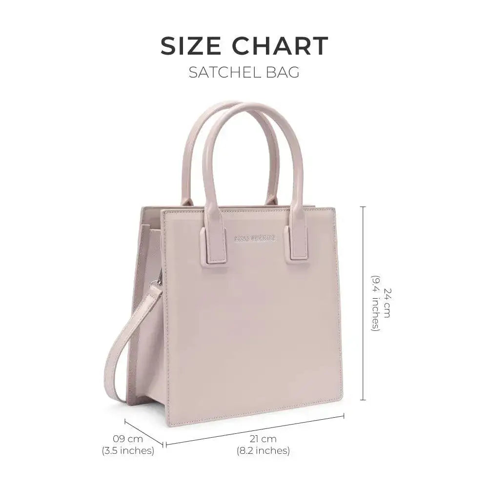 Nelly Gesture Beige Satchel Bag - Lino Perros