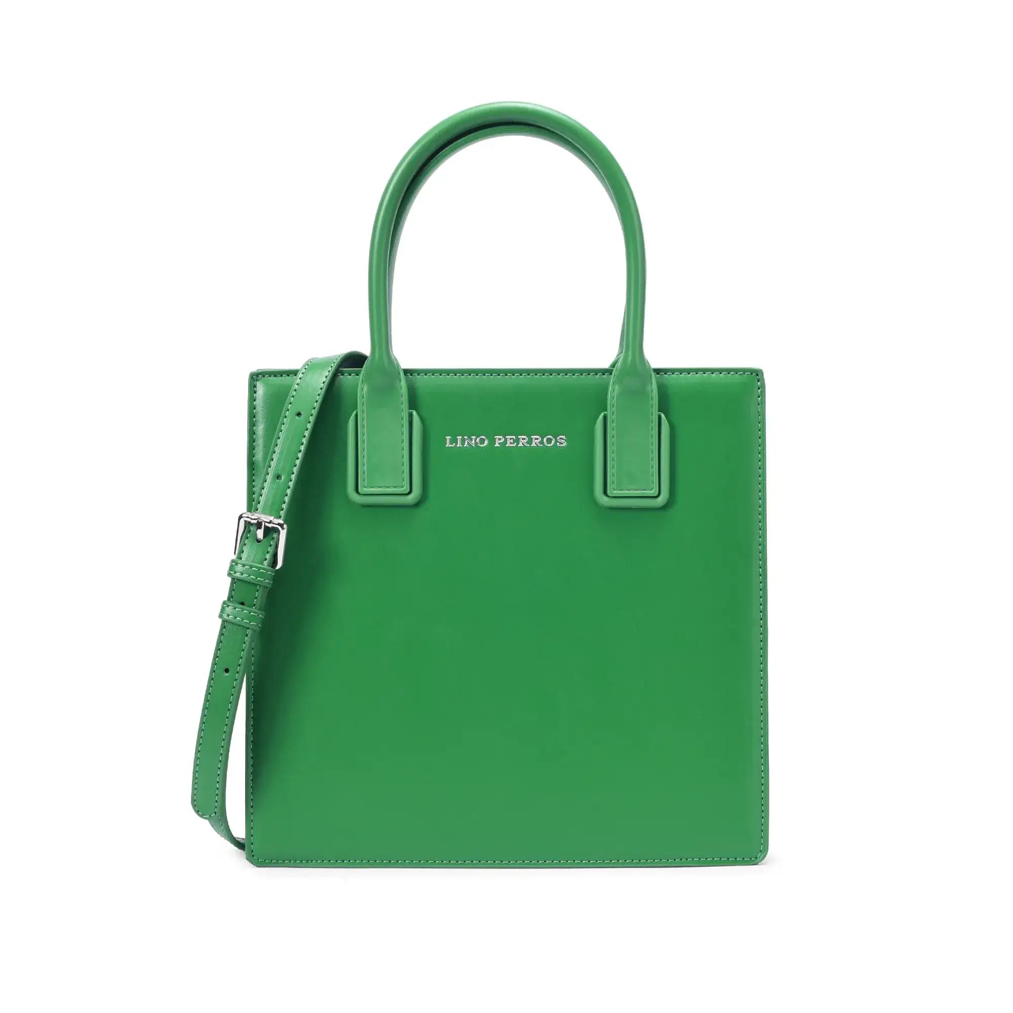 Nelly Gesture Green Satchel Bag - Lino Perros