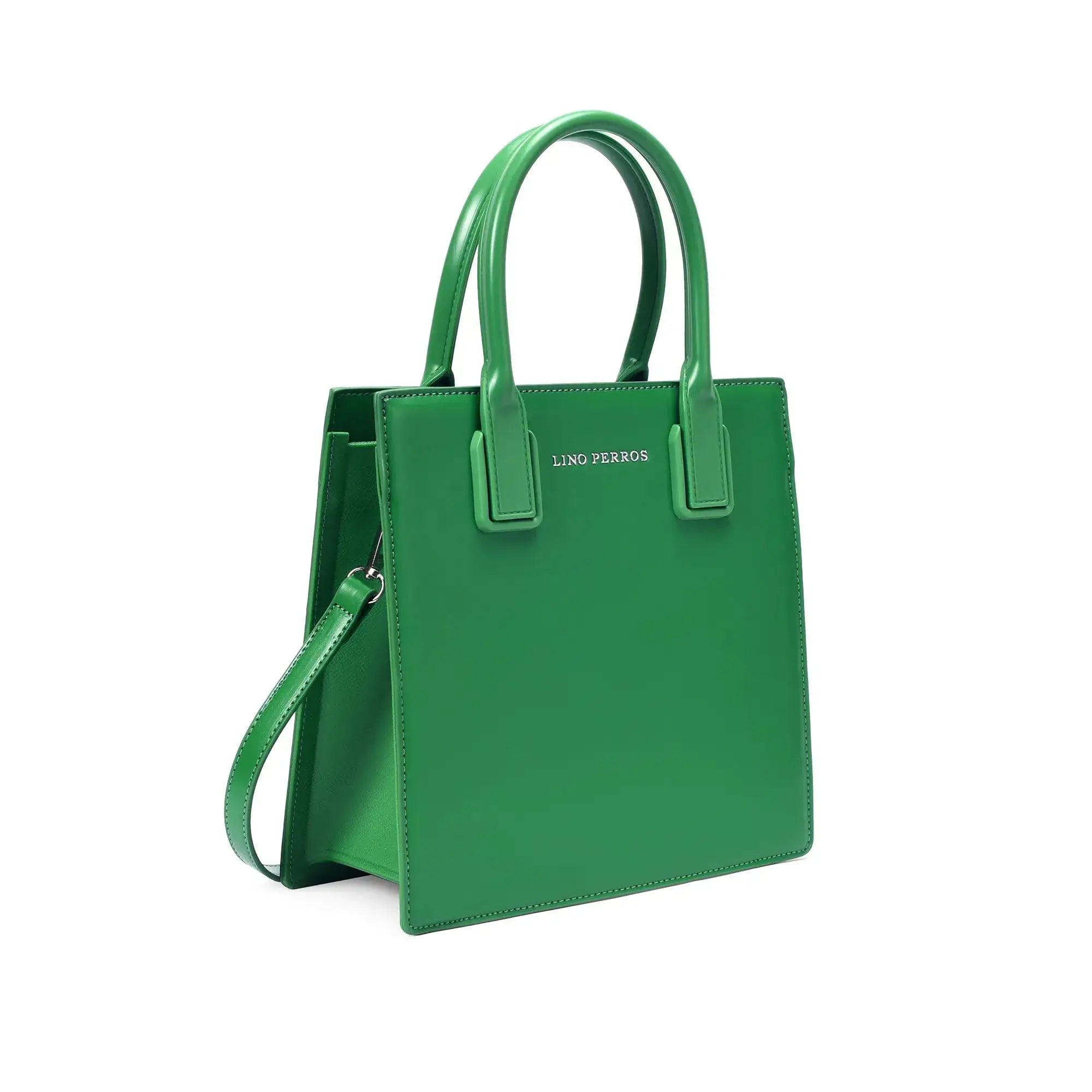 Nelly Gesture Green Satchel Bag - Lino Perros
