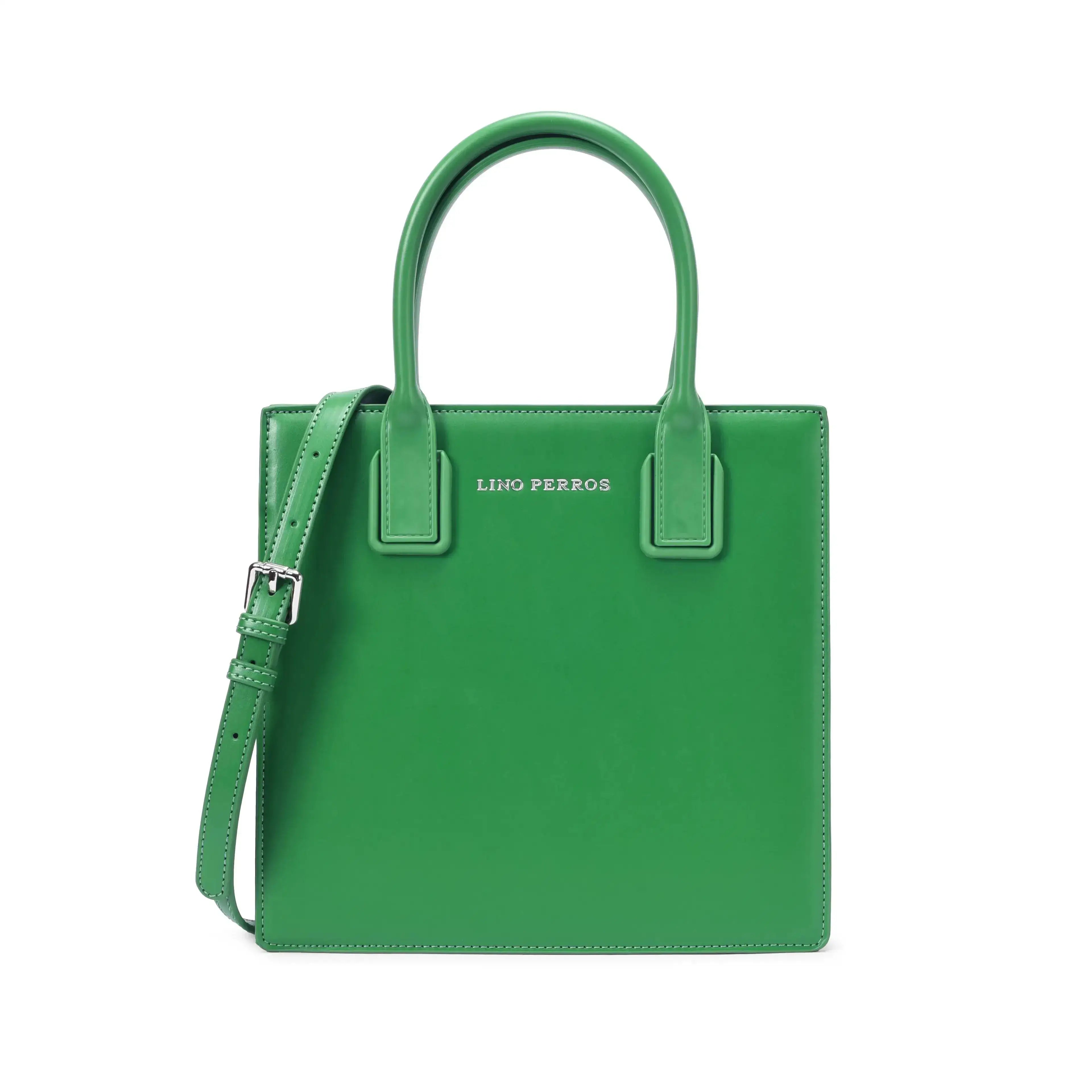 Nelly Gesture Green Satchel Bag - Lino Perros