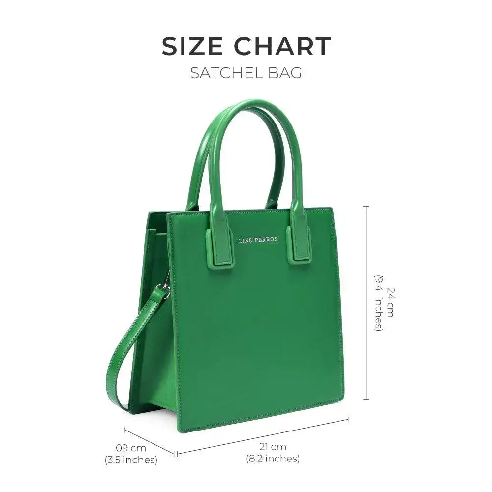 Nelly Gesture Green Satchel Bag - Lino Perros
